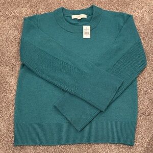 LOFT Turquoise Knit Sweater